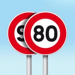 Abaissement de la vitesse limite à 80 Km/h